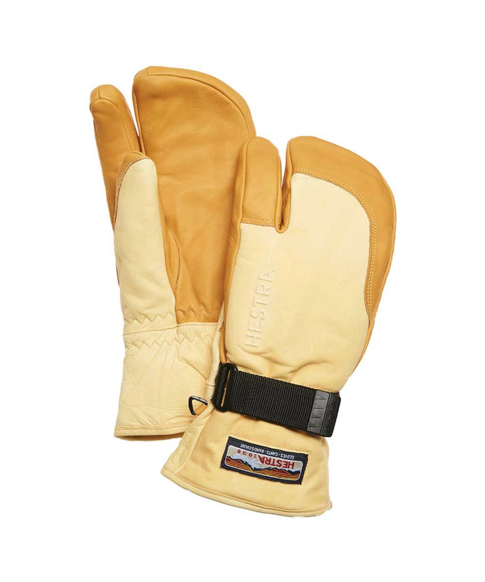 ヘストラ(HESTRA) スキーグローブ ミトン 3フィンガーフルレザー FULL