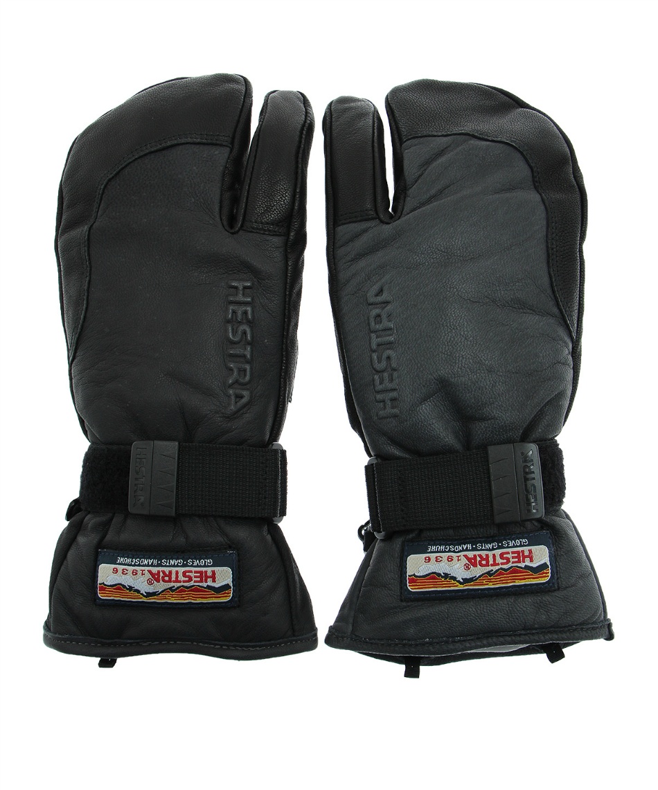 ヘストラ(HESTRA) スキーグローブ ミトン 3フィンガーフルレザー FULL