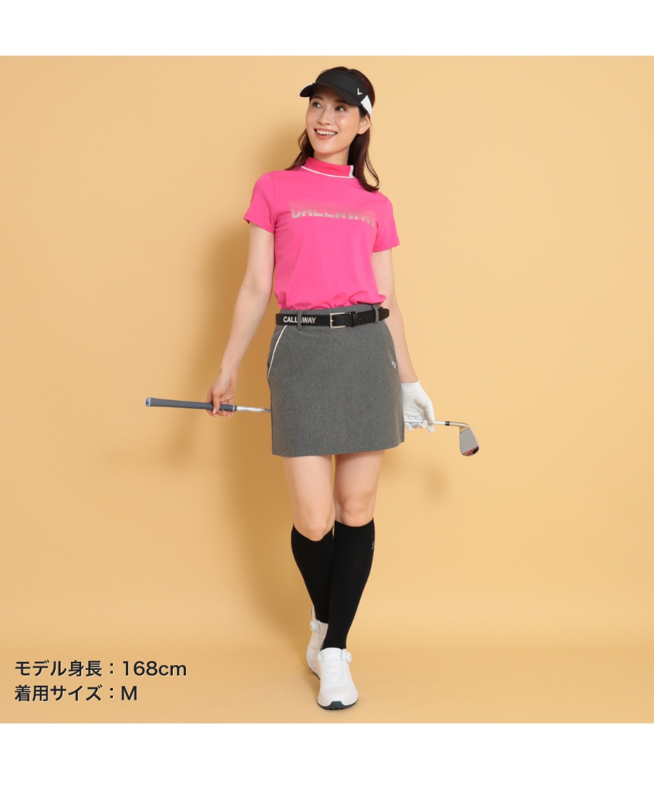 ゴルフウェア スカート 8WAYストレッチニットピケスカート C24228203