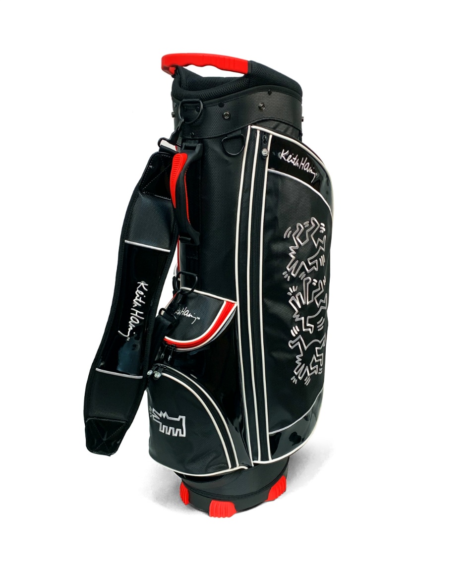 キースヘリング(Keith Haring) スタンドキャディバッグ Dancing Dogs