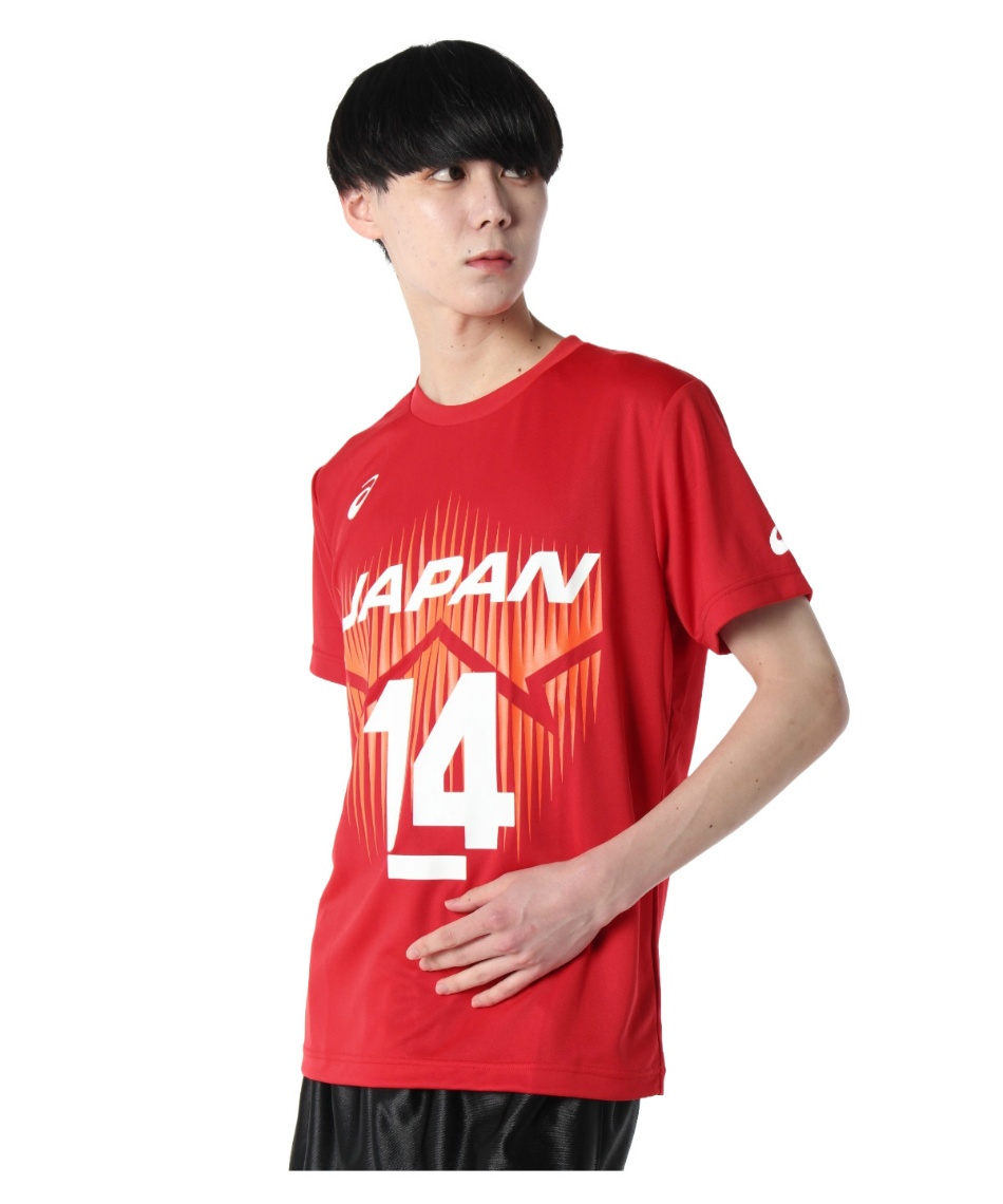 アシックス(asics) バレーボールウェア 半袖シャツ V男子日本代表 番号