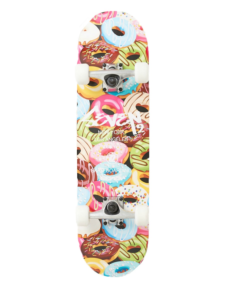 スケートボード ショートスケート コンプリートデッキ ドーナツ 7.5