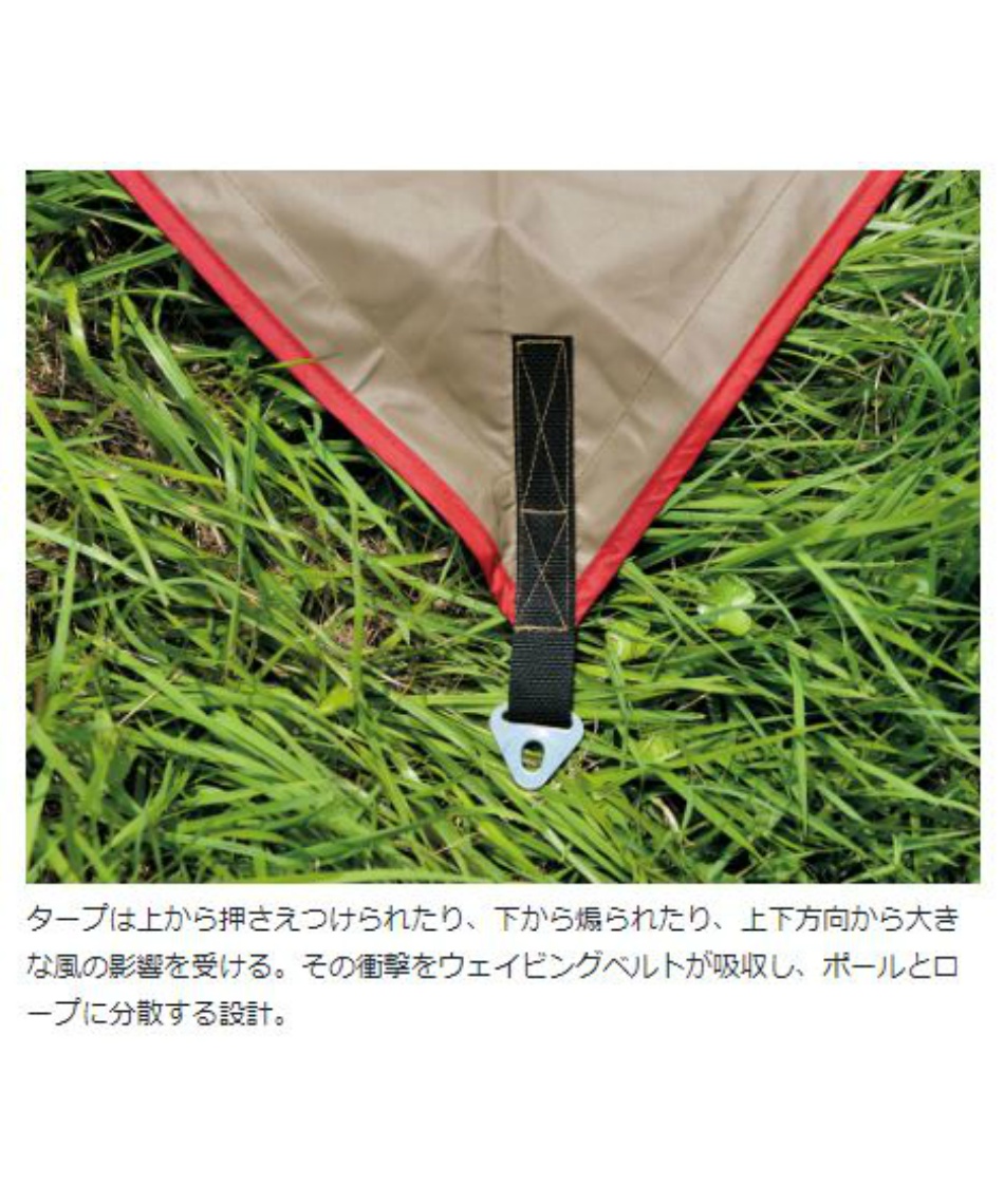 スノーピーク(snow peak) ヘキサタープ ポール付き HDタープシールド