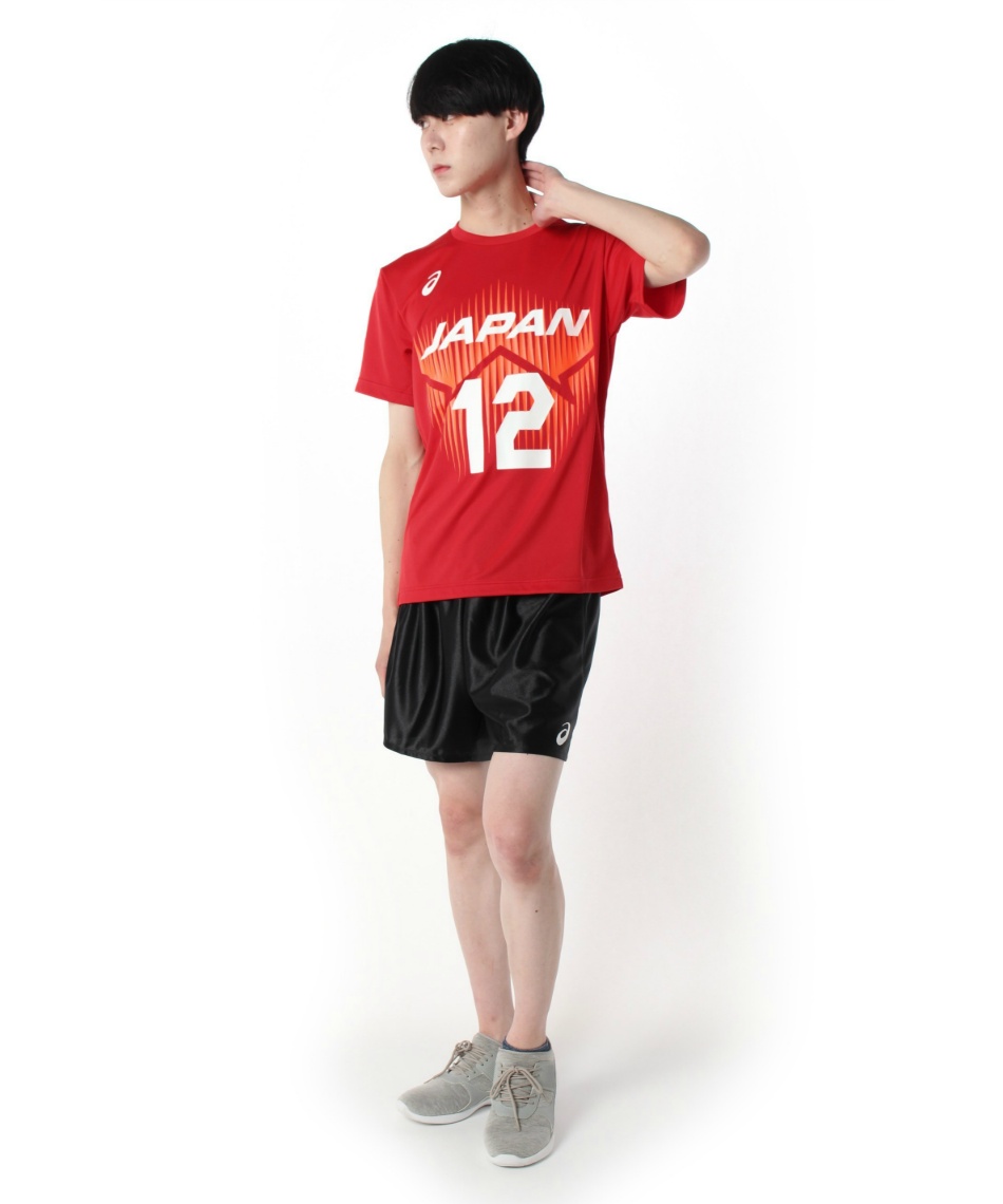 アシックス(asics) バレーボールウェア 半袖シャツ V男子日本代表番号