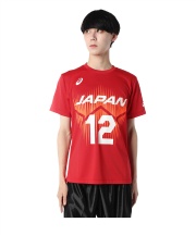 アシックス(asics) バレーボールウェア 半袖シャツ V男子日本代表番号