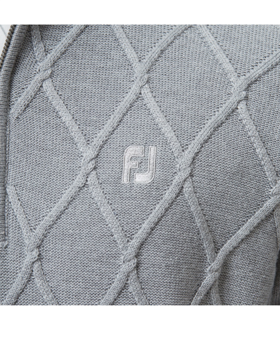 フットジョイ(FootJoy) ゴルフウェア セーター アーガイル防風ハーフ
