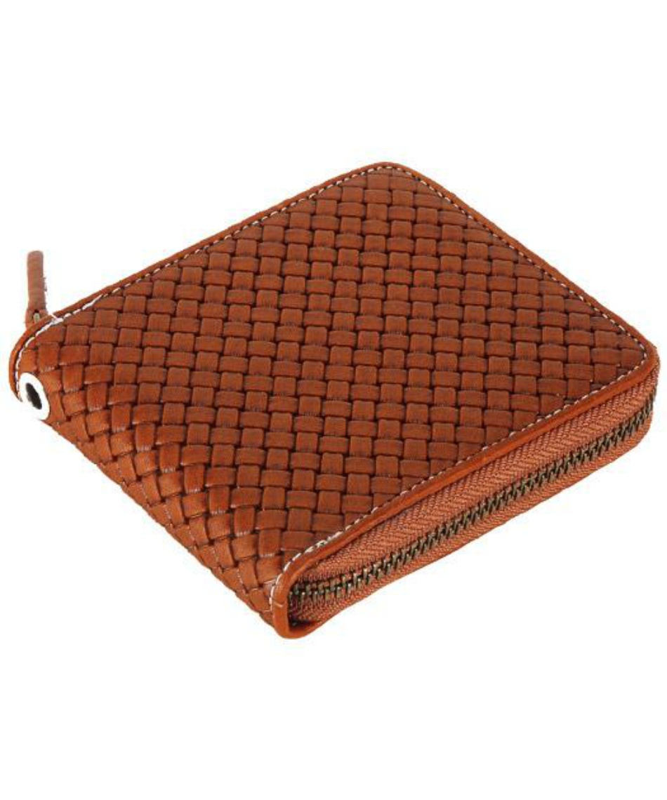 ミズノ (MIZUNO) 野球 アクセサリー グラブ革ファスナー付二つ折り財布