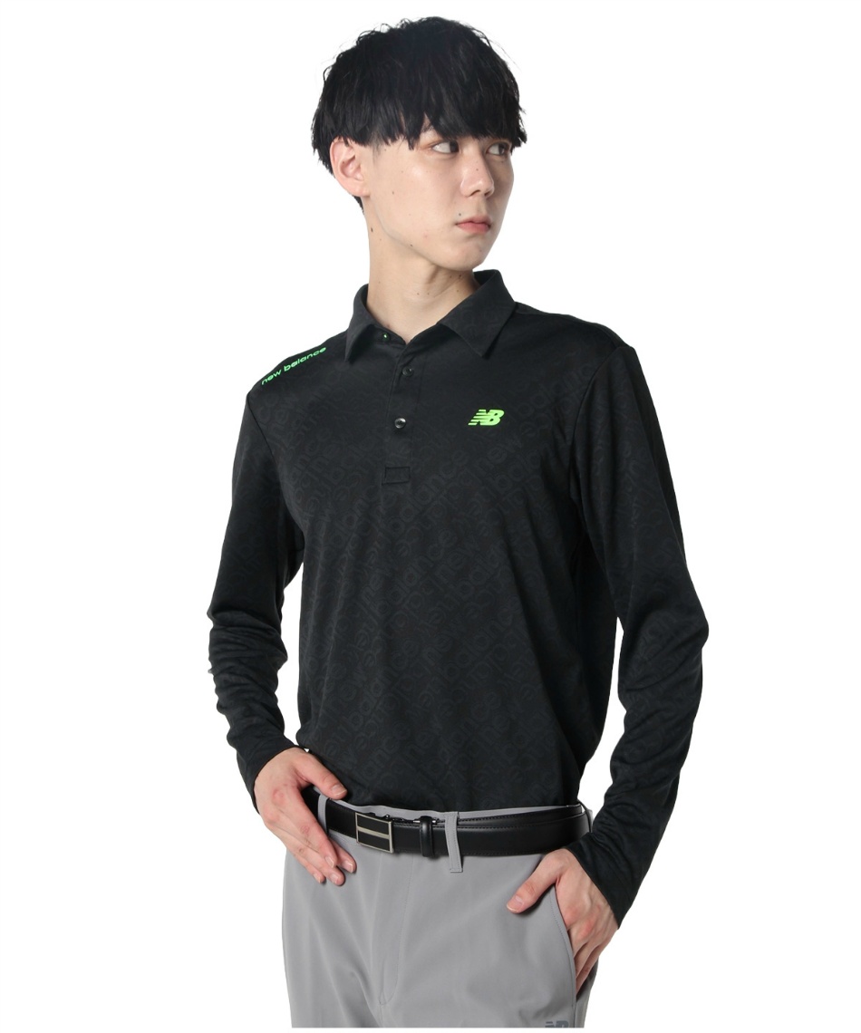 ニューバランス(new balance) ゴルフウェア ポロシャツ 長袖 バイアス