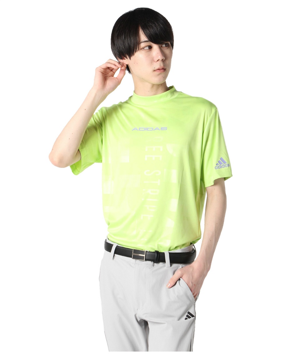 アディダス(adidas) ゴルフウェア 半袖シャツ エンボスプリント 半袖
