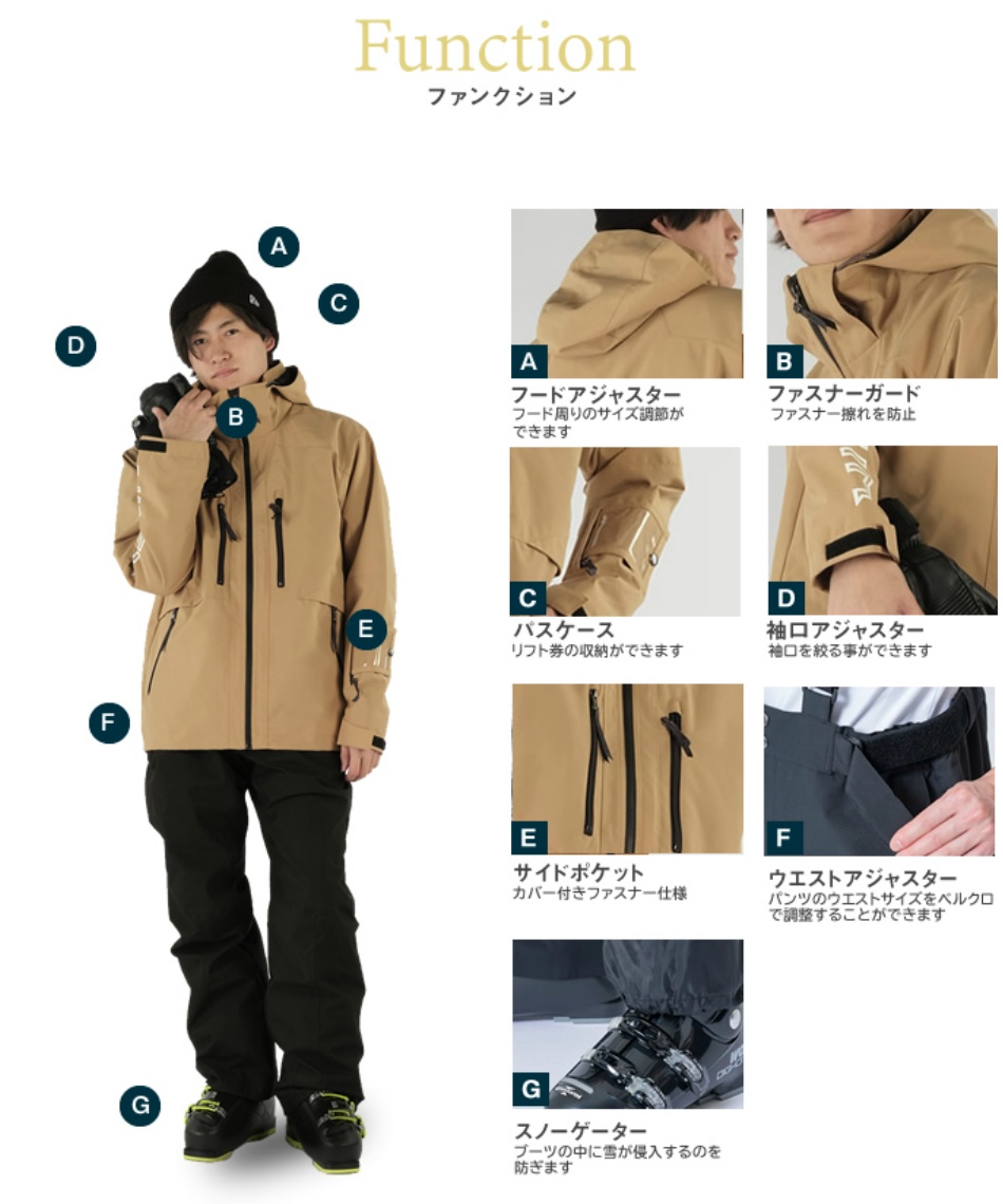 ウィンデックス(WINDEX) スキーウェア 上下セット SKI ST WS-5701 【22