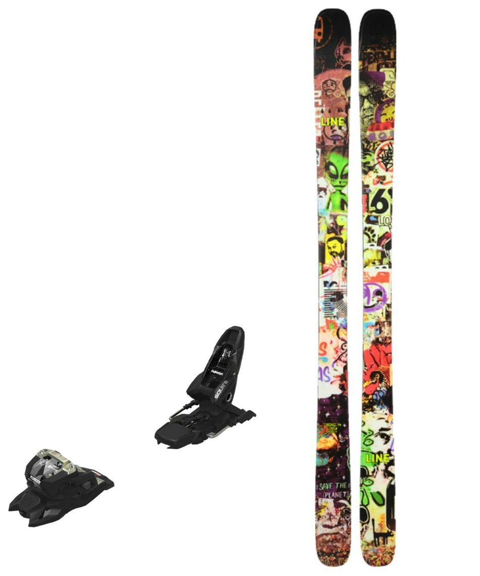 ライン(Line) スキー板 フリースタイルスキー 2点セット LN240187