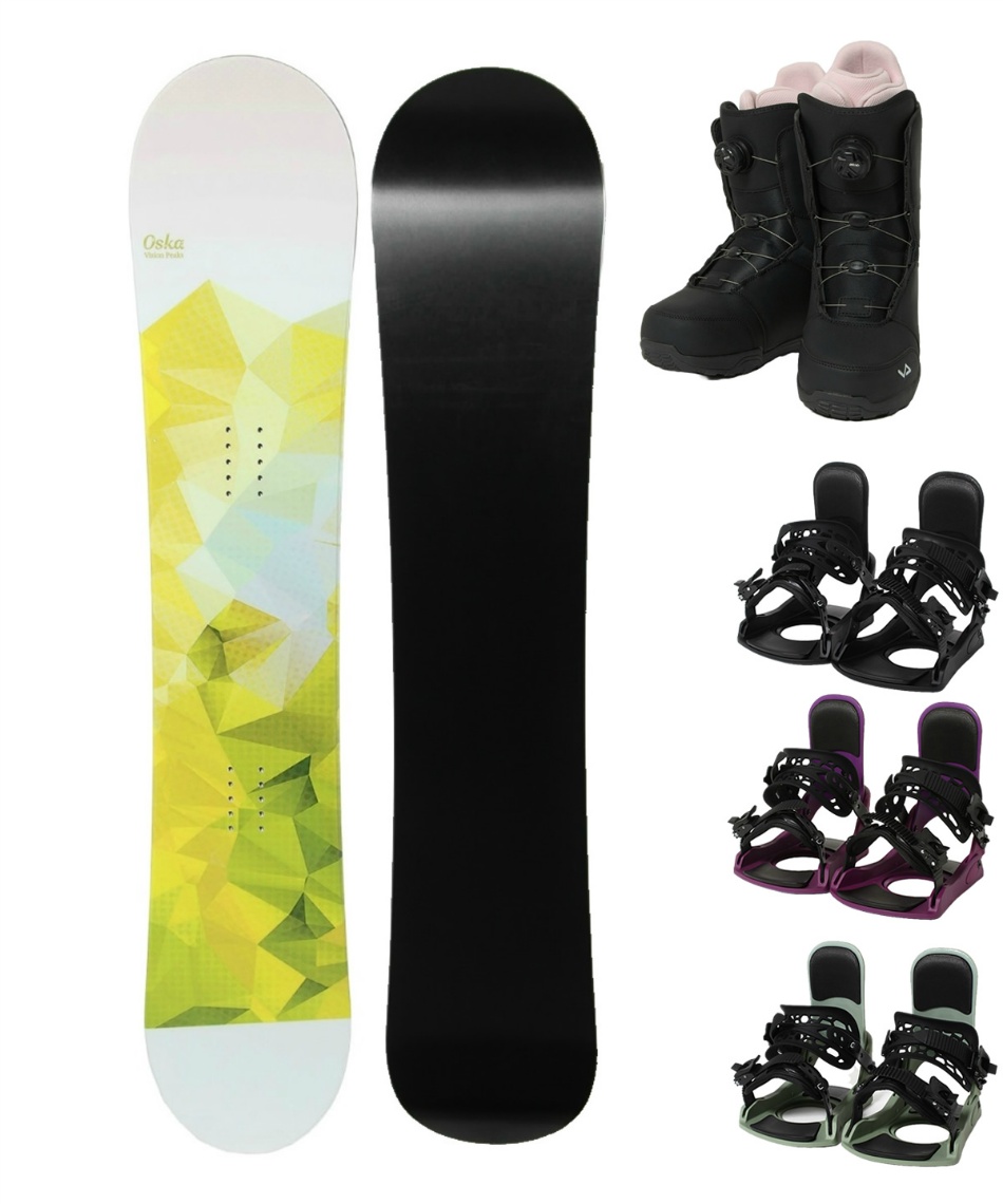 ビジョンピークス(VISIONPEAKS) スノーボード 3点セット 板+