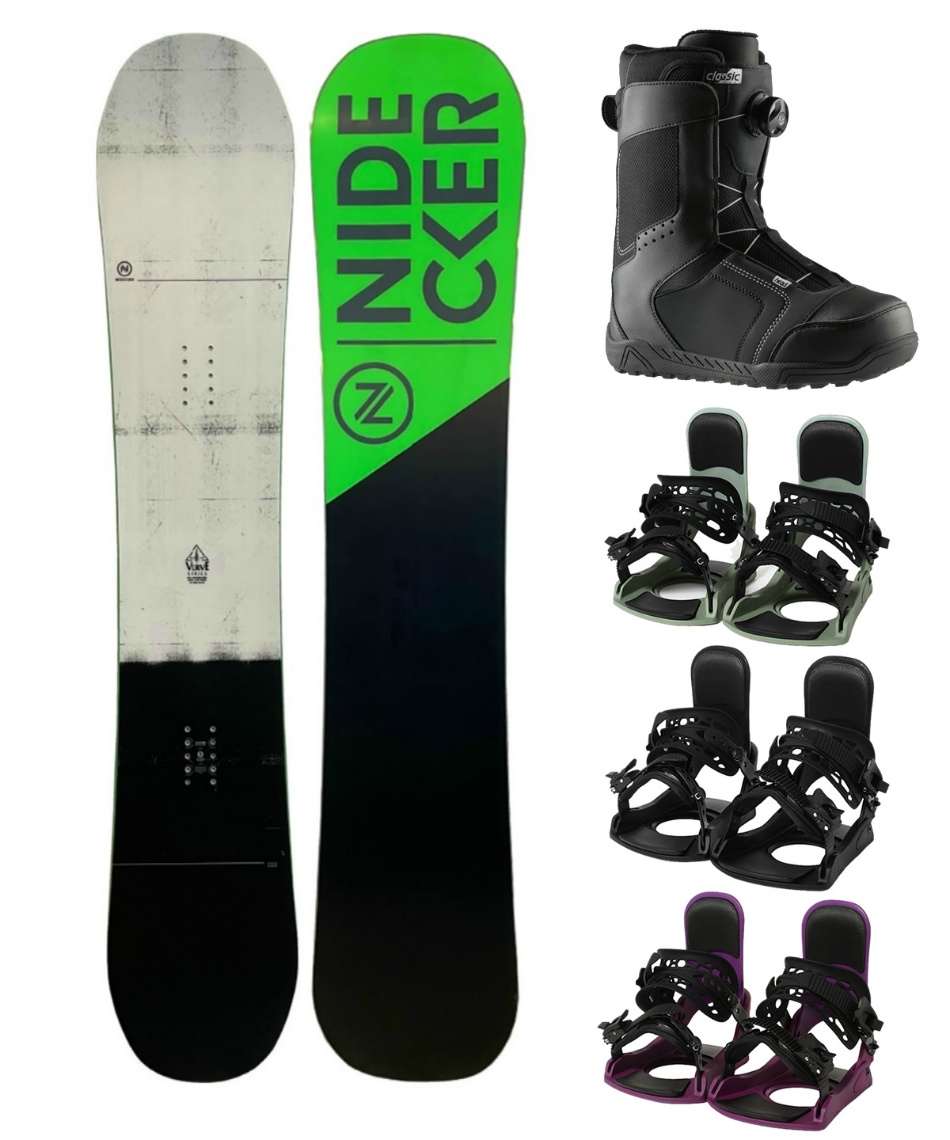 スノーボード 3点セット ボード板+ビンディング+ブーツ VERVE+KONNECT+