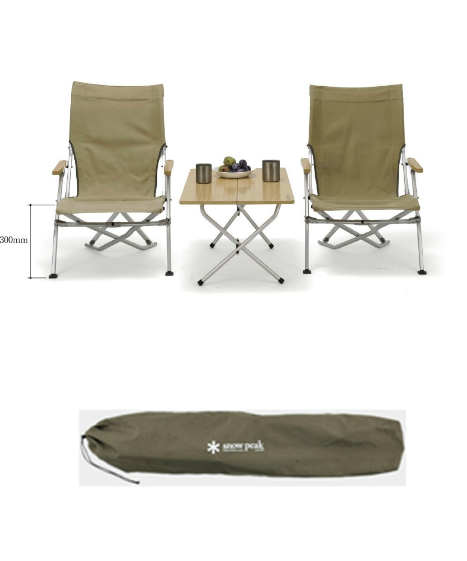 スノーピーク(snow peak) アウトドアチェア2点セット ローチェア30