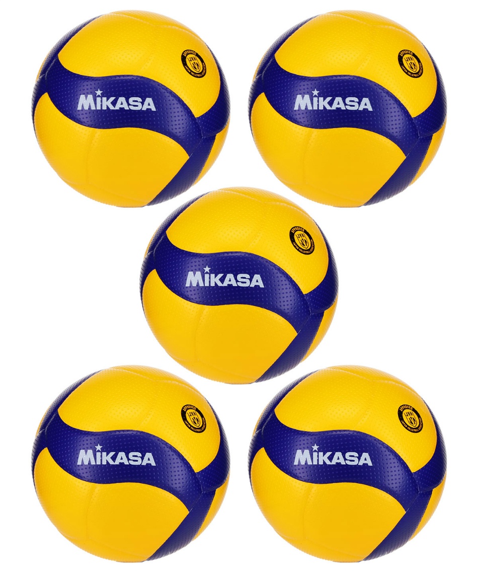 ミカサ(MIKASA) バレーボール 5号球 国際公認球 検定球 5個 セット