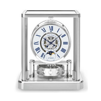 ロジウムメッキ真鍮製時計 アトモス クラシック フェイズ ドゥ ルン
