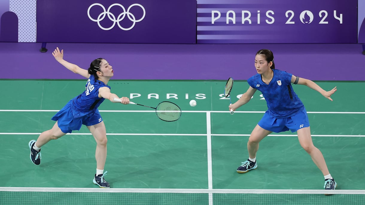 志田千陽／松山奈未、大韓民国ペアに黒星も準々決勝進出｜パリ2024