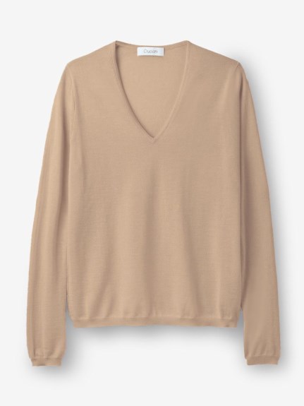 カシミヤシルク】Vネックニット（ニット）｜STRASBURGO OUTLET