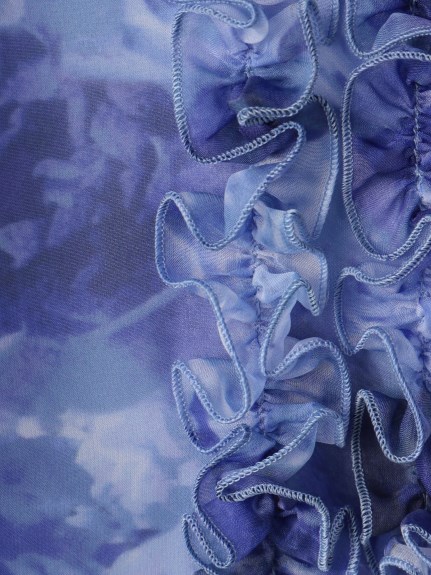 フラワー柄フリルボウタイブラウス（シャツ & ブラウス）｜STRASBURGO