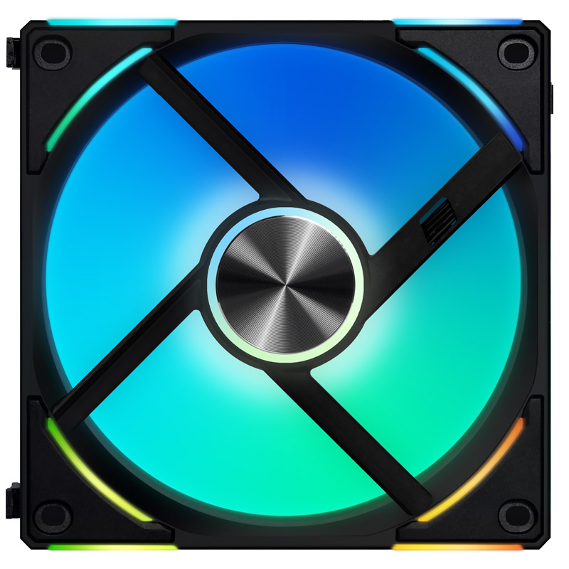 Lian-Li UNI AL120 V2 Addressable RGB Black 120mm Fan Triple Pack