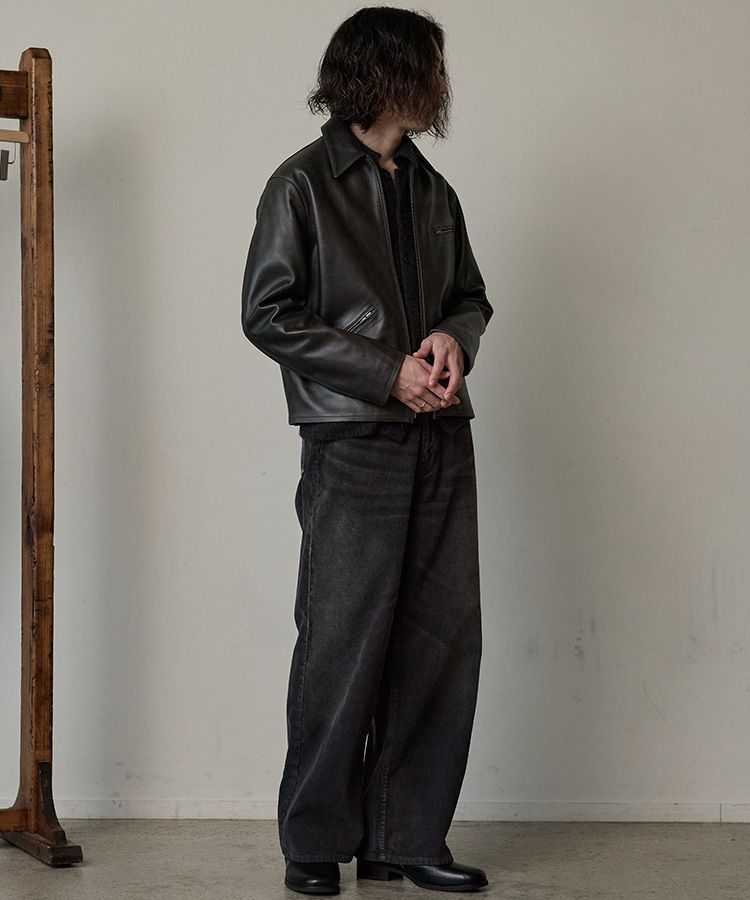VINTAGE WASHED LEATHER ZIP / 商品詳細ページ / LIDNM / Llife ONLINE