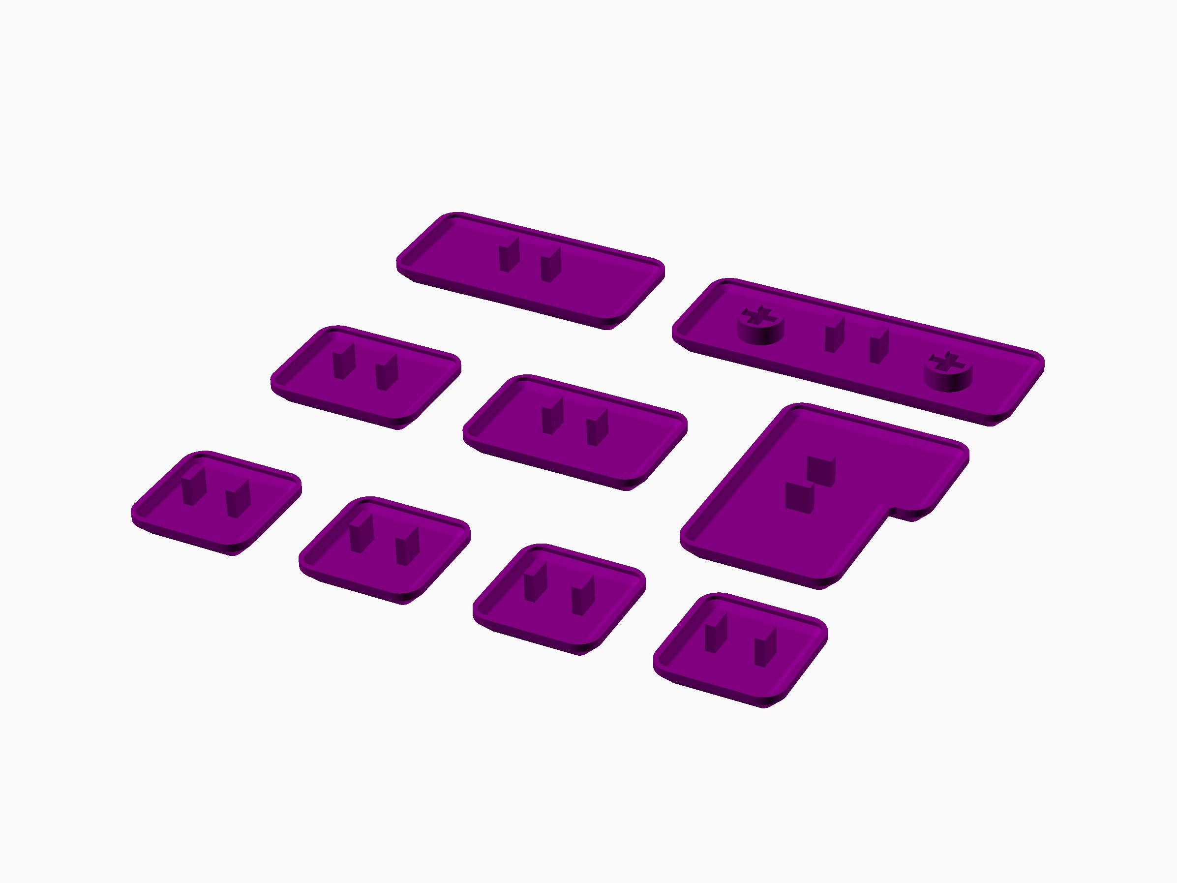 YKNキーキャップセット(Chocスイッチ 16x16mmキーピッチ用) v1.2 - DMM