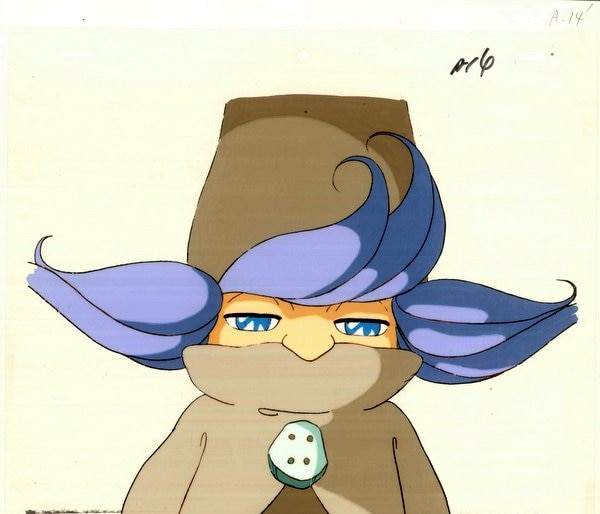 とんがり帽子のメモル リュックマン セル画