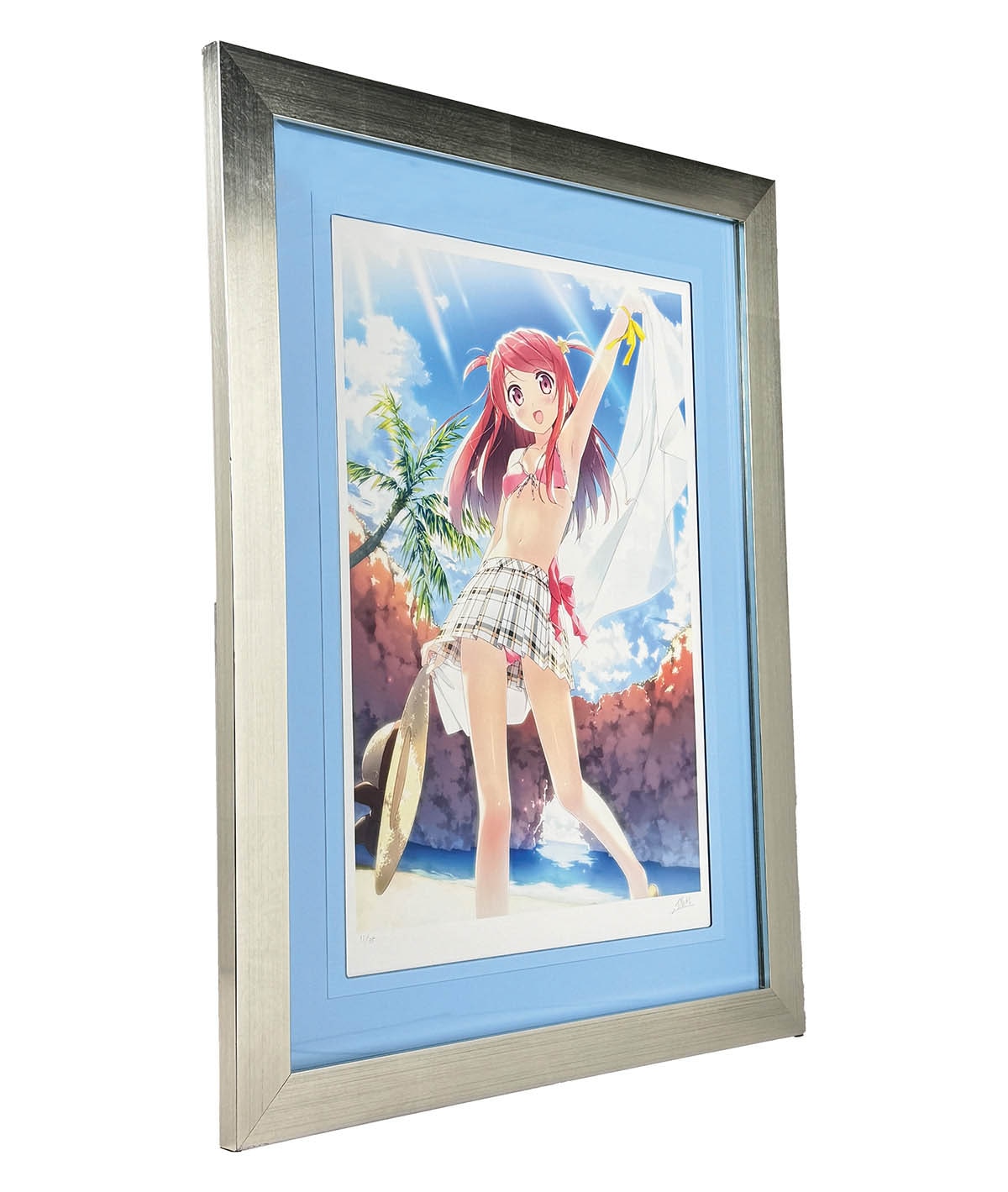 3152] カントク 直筆サイン入りカラー複製イラスト「FIGURE ON SUMMER」