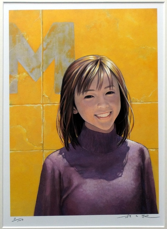 桂正和 直筆サイン入りカラー複製イラスト 「M」