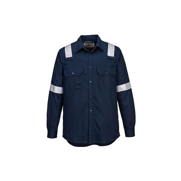 PORTWEST FR720NAR FR Lightweight Anti-static Shirt blue Navy