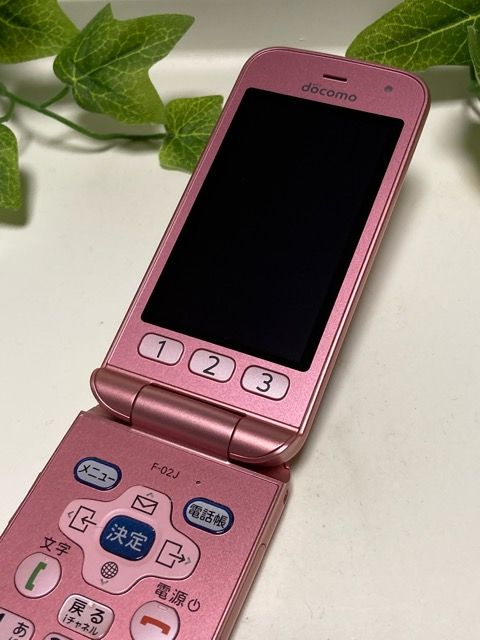 ムスビー｜Aランク☆彡 らくらくホン F-02J ピンク ドコモ SIMフリー