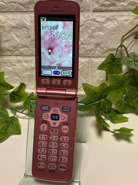 ムスビー｜Aランク☆彡 らくらくホン F-02J ピンク ドコモ SIMフリー
