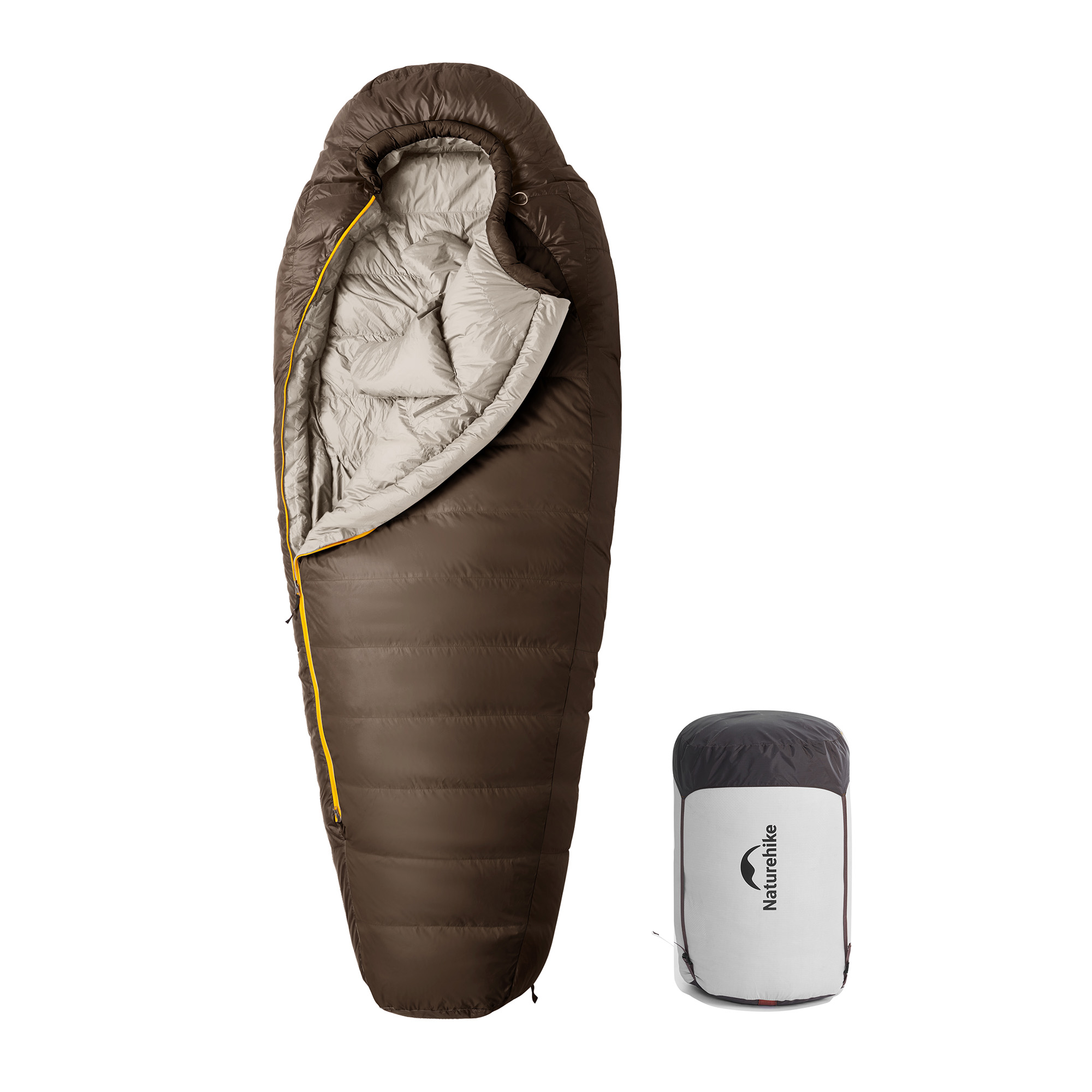 Naturehike 雪鳥 ダウンシュラフ ミイラ型 寝袋 650FP ダウン シュラフ