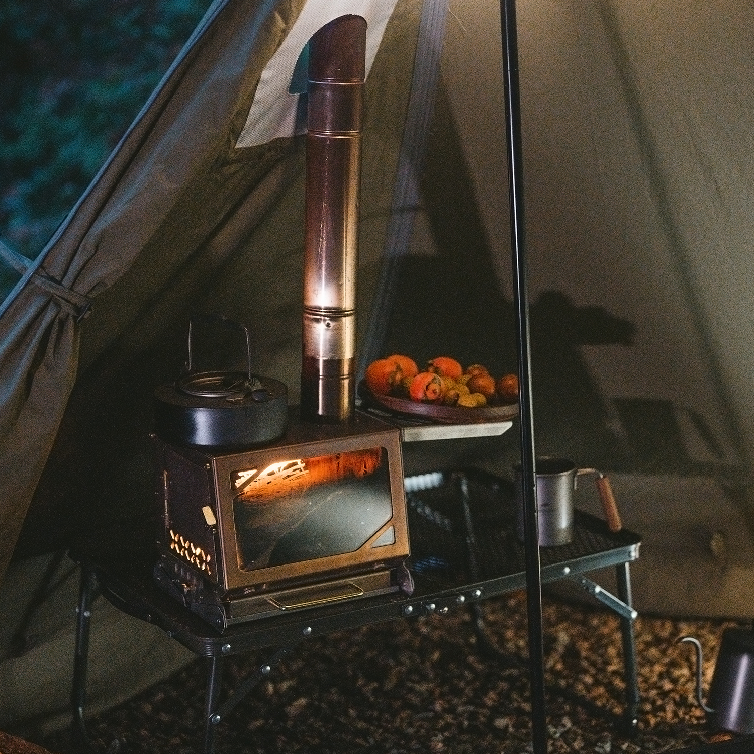 Naturehike 430ステンレス 卓上 薪ストーブ 小型 薪暖炉 焚き火台