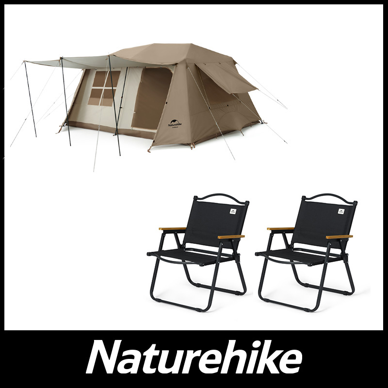 Naturehike Village13 ワンタッチ テント 3-6人用 UVカード 13㎡ 広い