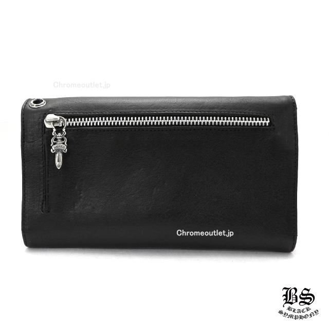 CHROME HEARTS クロムハーツ ウェーブ ウォレット クロス ボタン