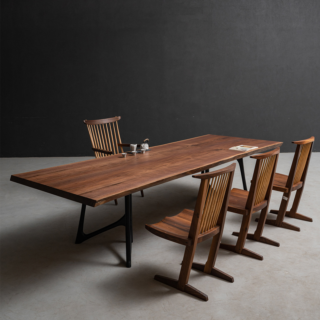 手付金】Ever Wood ブラックウォールナット製大判テーブルトップ