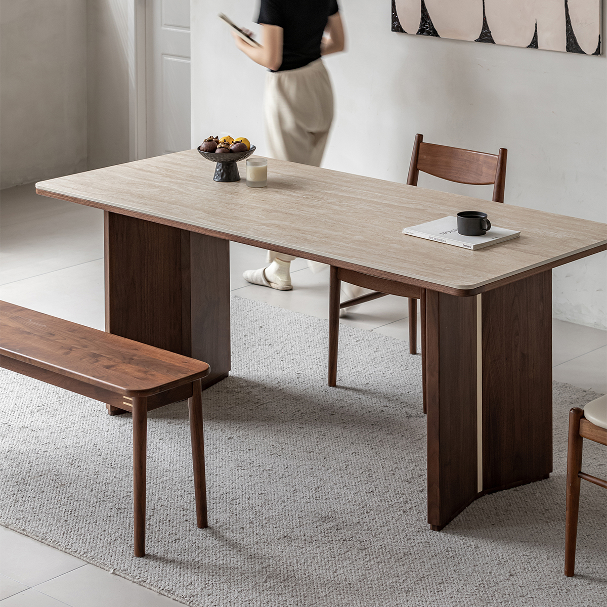 organic modernism ウォールナット ダイニングテーブル organic