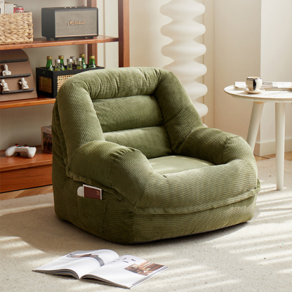 リラックスクッションソファチェア | 肌触りの良い高品質コーデュロイ