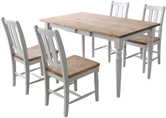 カントリーパイン材ダイニング5点セット | 木の温もりが感じられる