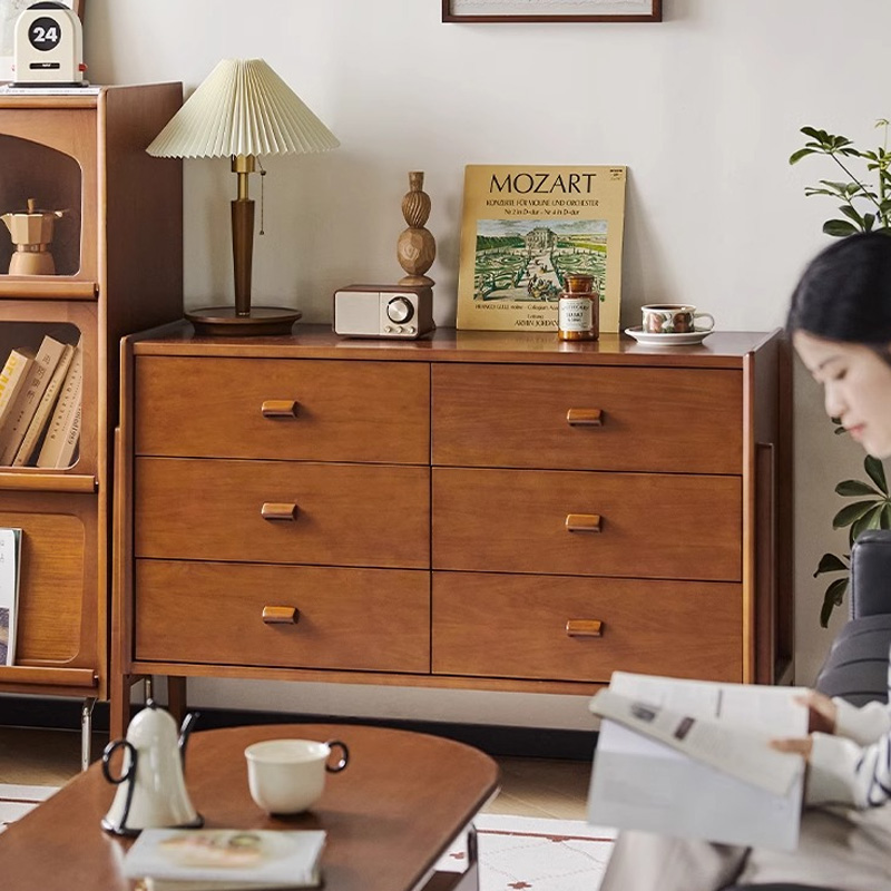 ツゲ材 ヴィンテージウッドチェスト | 美しい木目が際立つ重厚感ある