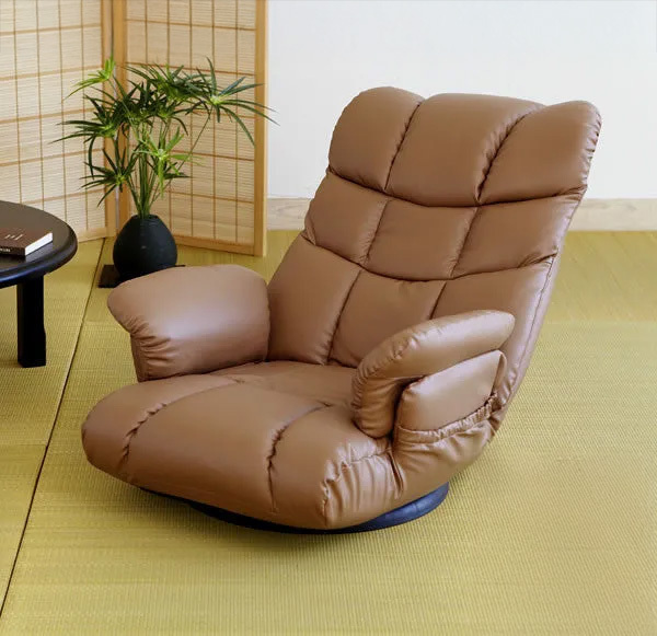 日本製13段階リクライニングソフトレザー座椅子 | 細やかな角度調整で