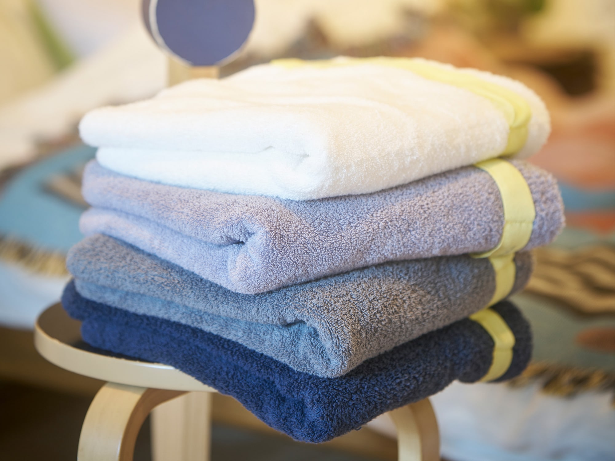 yellow ribbon bath(バスタオル) 2枚セット – 育てるタオル 公式online