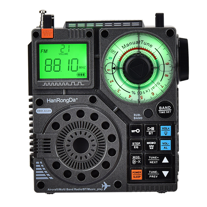 HanRongDa HRD-A320 ラジオ AIR FM MW SW VHF WB マルチバンドラジオ