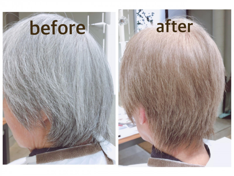 白髪を活かしたカラーでヘアチェンジ｜新宿×新宿御苑前駅｜美容院