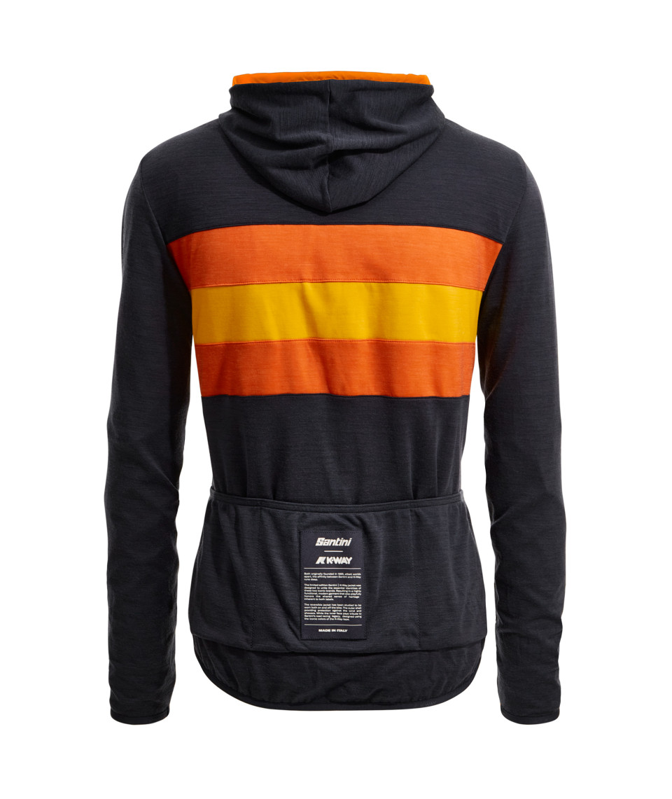 SANTINI X KWAY - REVERSIBLE WIND JACKET - ORANGE