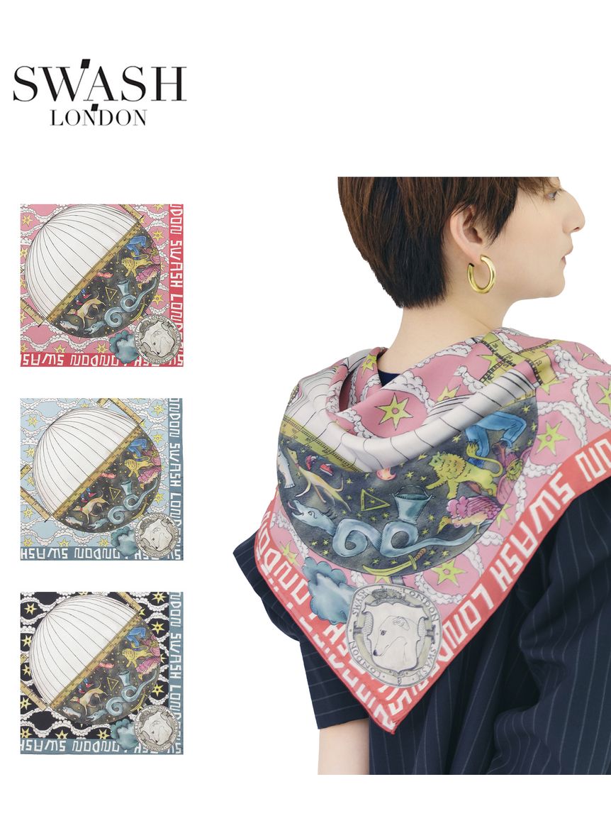 スカーフ】スウォッシュロンドン (SWASH LONDON) Astral シルク