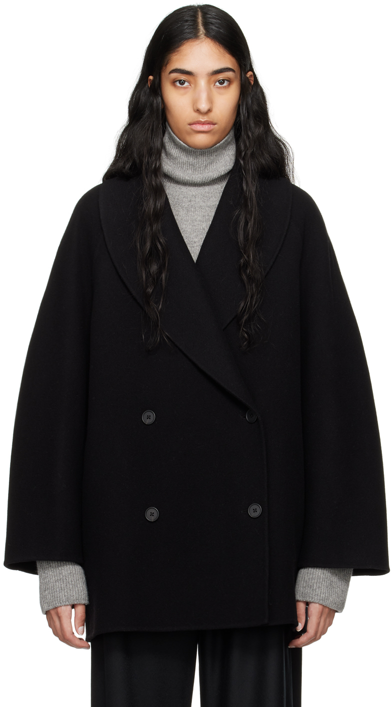 The Row: Black Polli Jacket | SSENSE