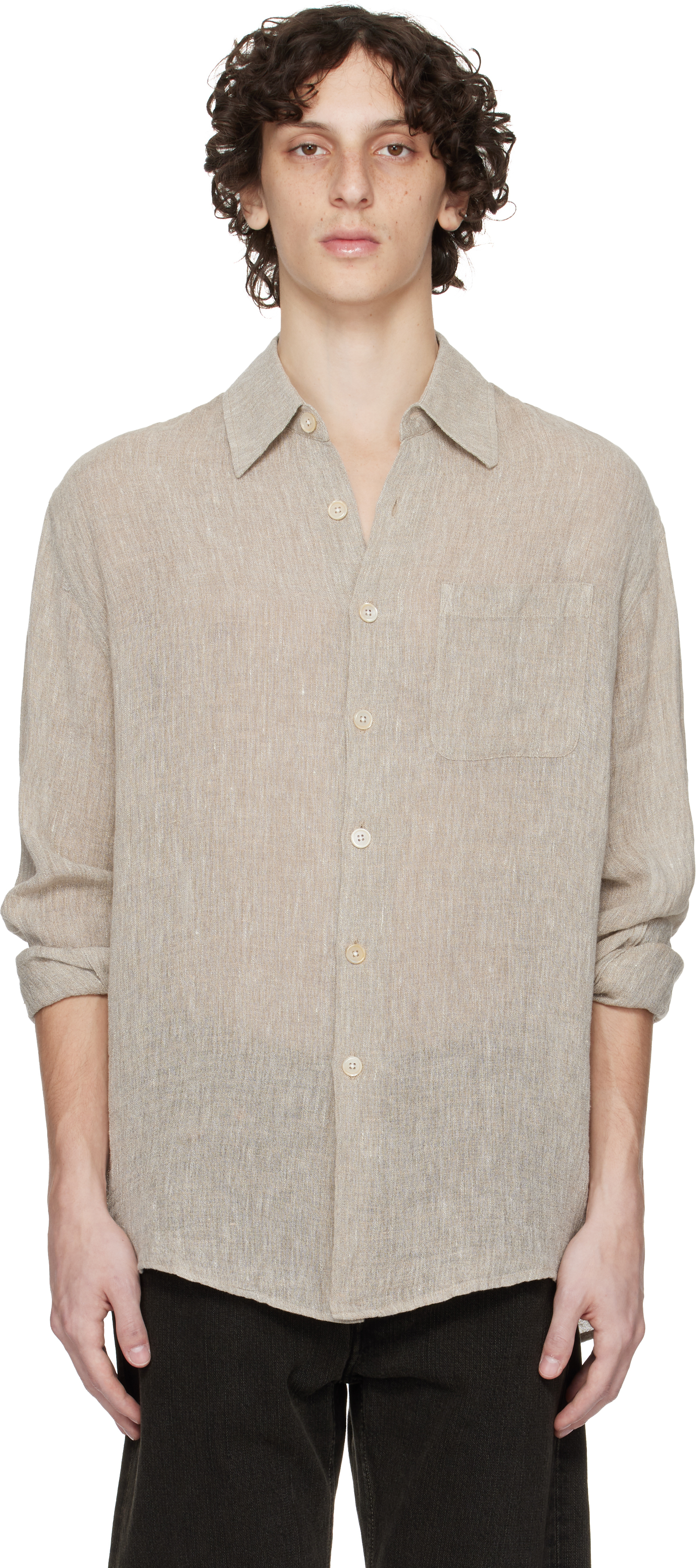 Beige Above Shirt by OUR LEGACY on Sale