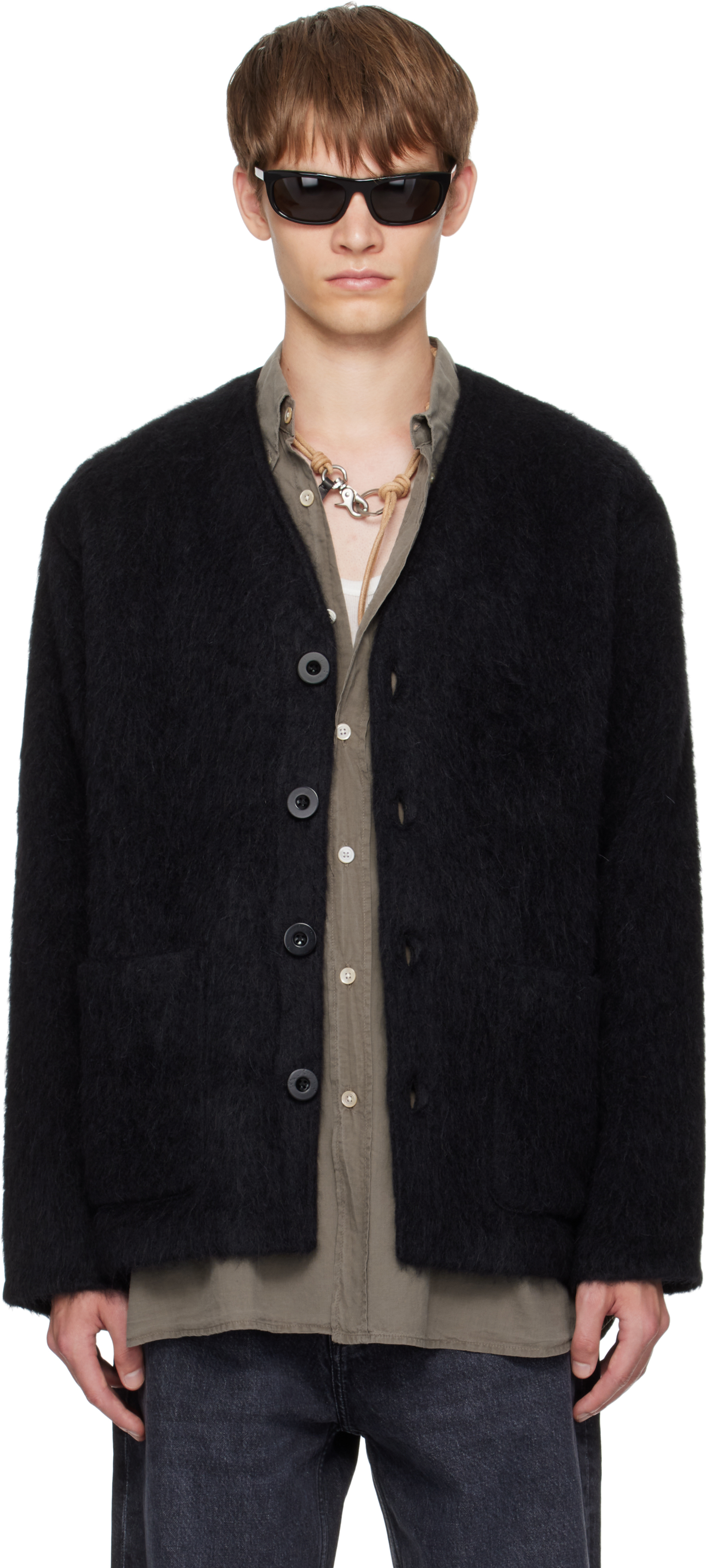 OUR LEGACY: ブラック ウール カーディガン | SSENSE 日本